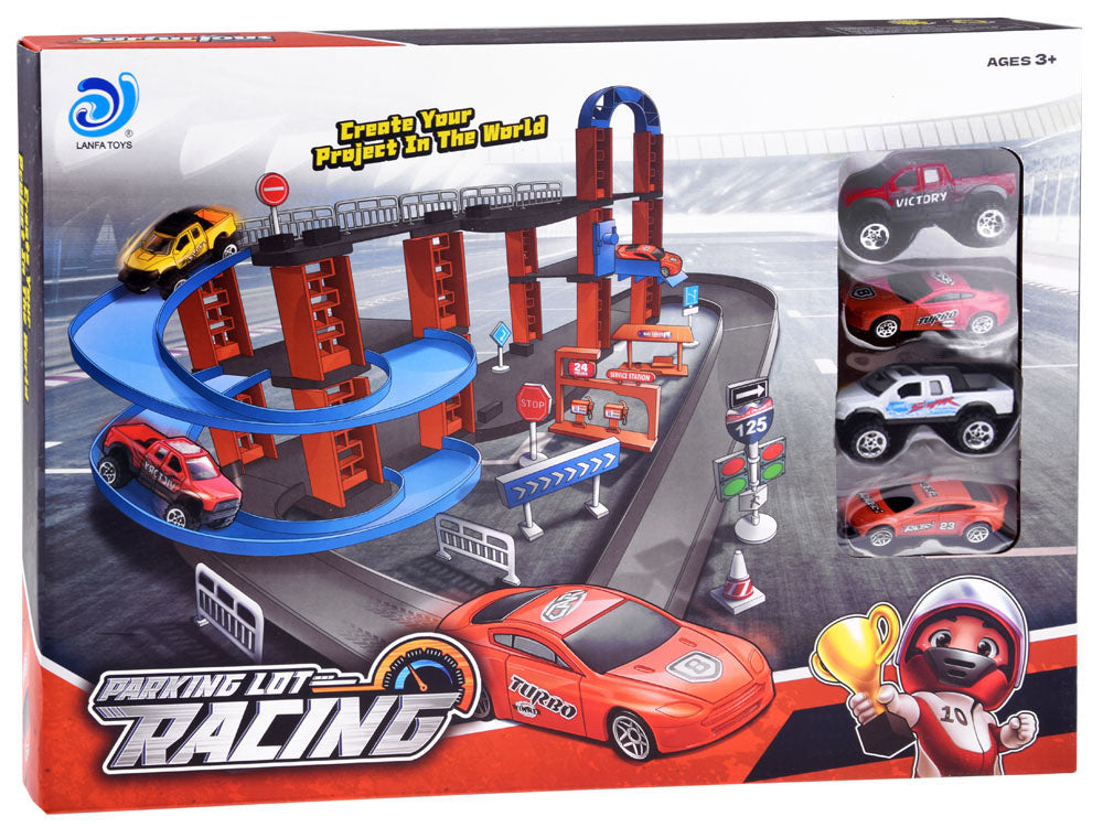 Automobilių stovėjimo aikštelė su priedais