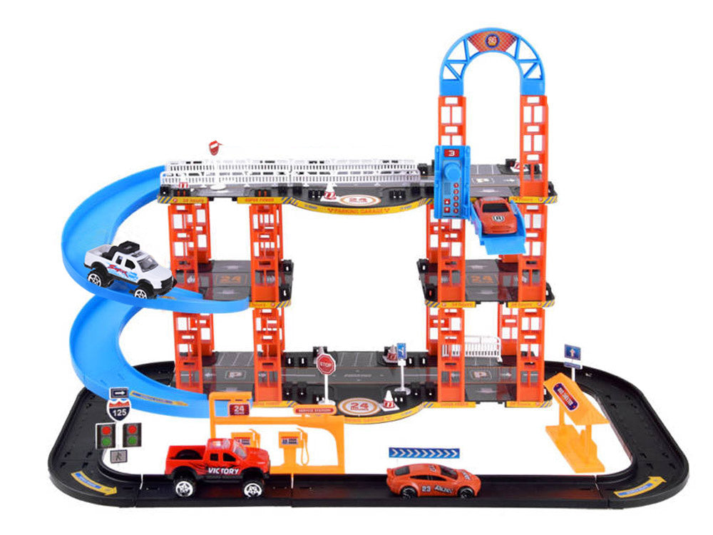 Automobilių stovėjimo aikštelė su priedais