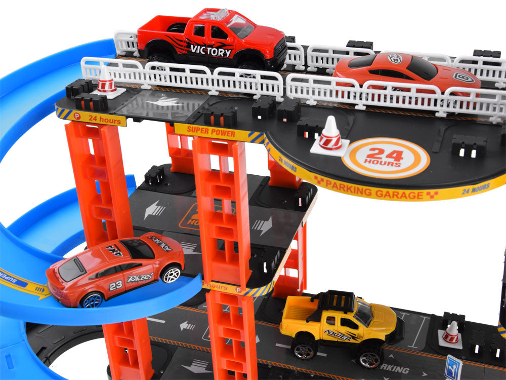 Automobilių stovėjimo aikštelė su priedais