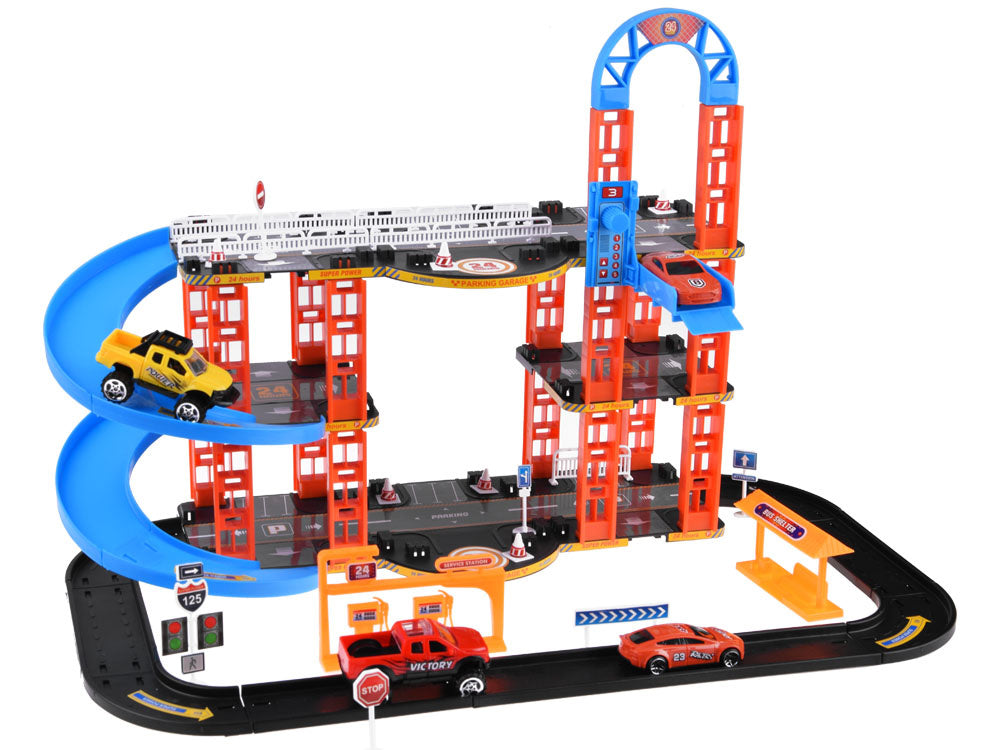 Automobilių stovėjimo aikštelė su priedais