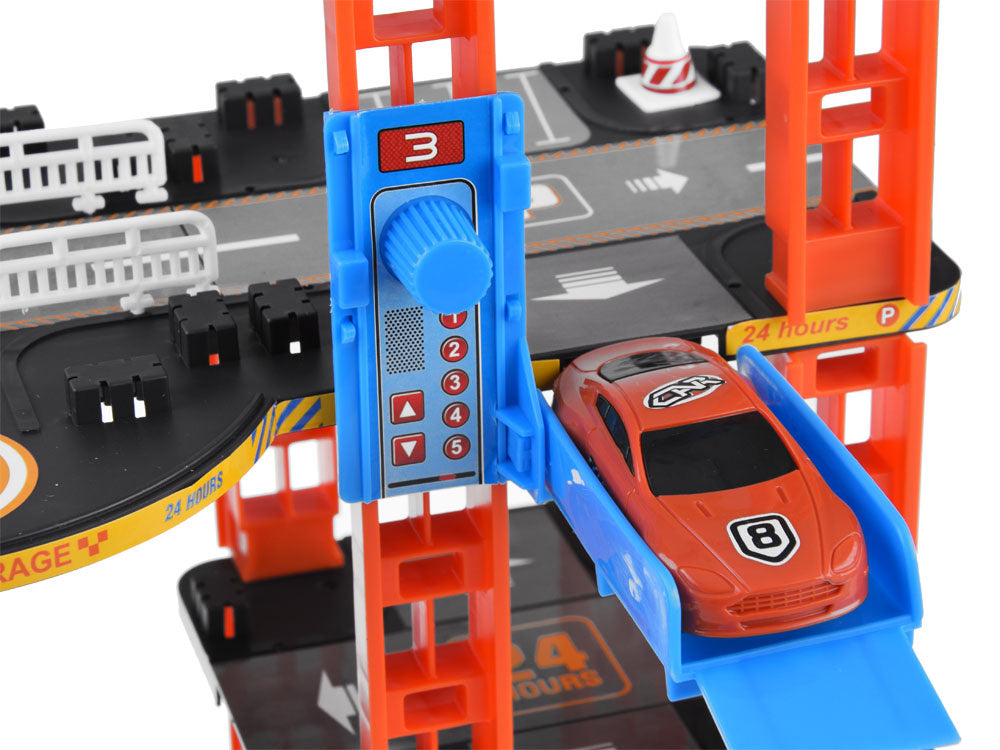 Automobilių stovėjimo aikštelė su priedais