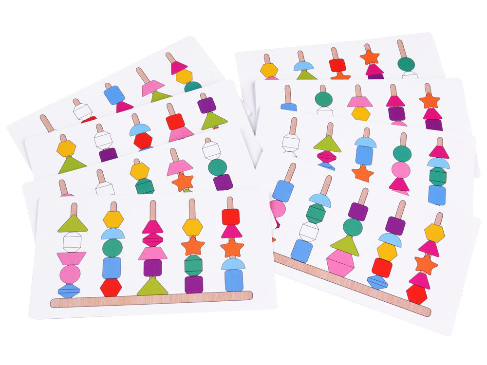 Medinė mokomoji dėlionė 25 el