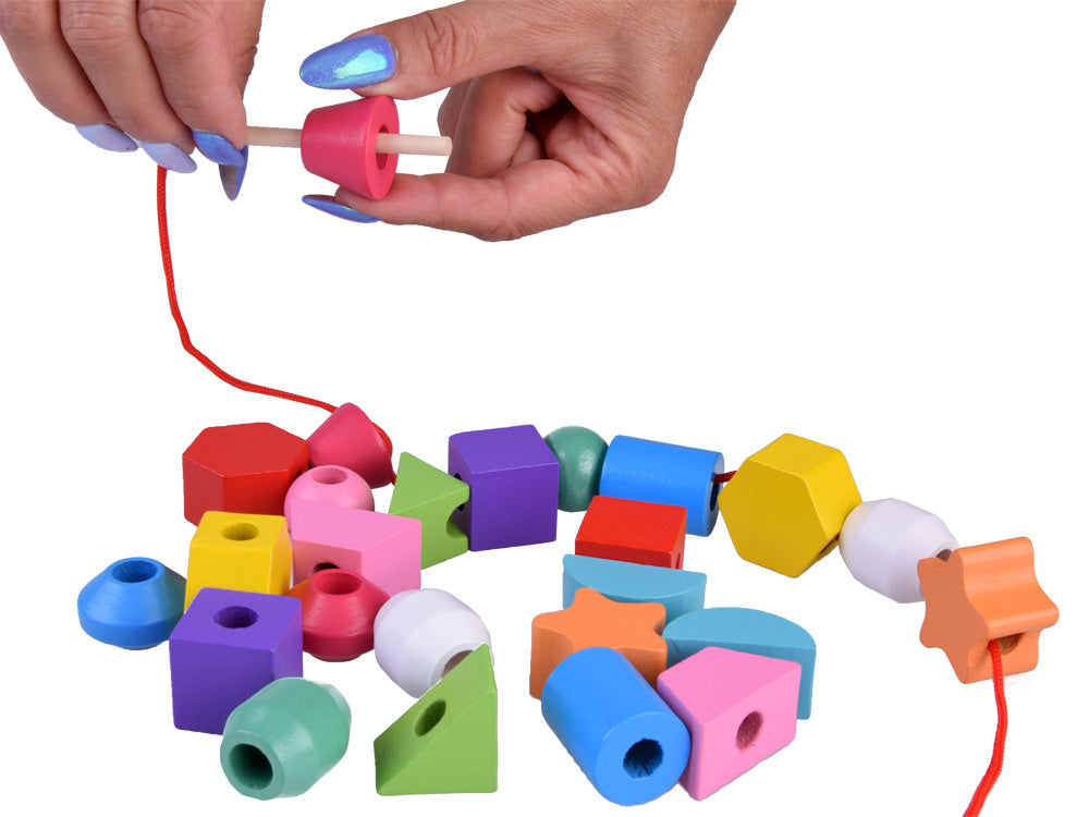 Medinė mokomoji dėlionė 25 el