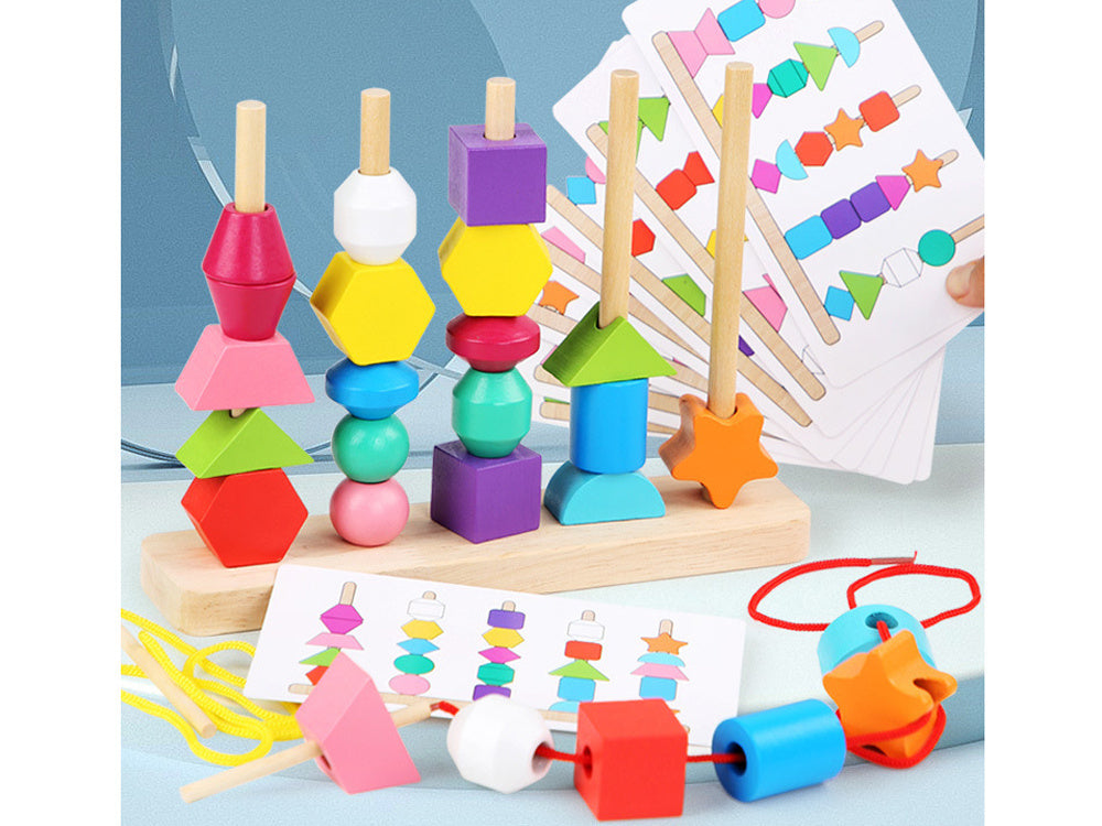 Medinė mokomoji dėlionė 25 el