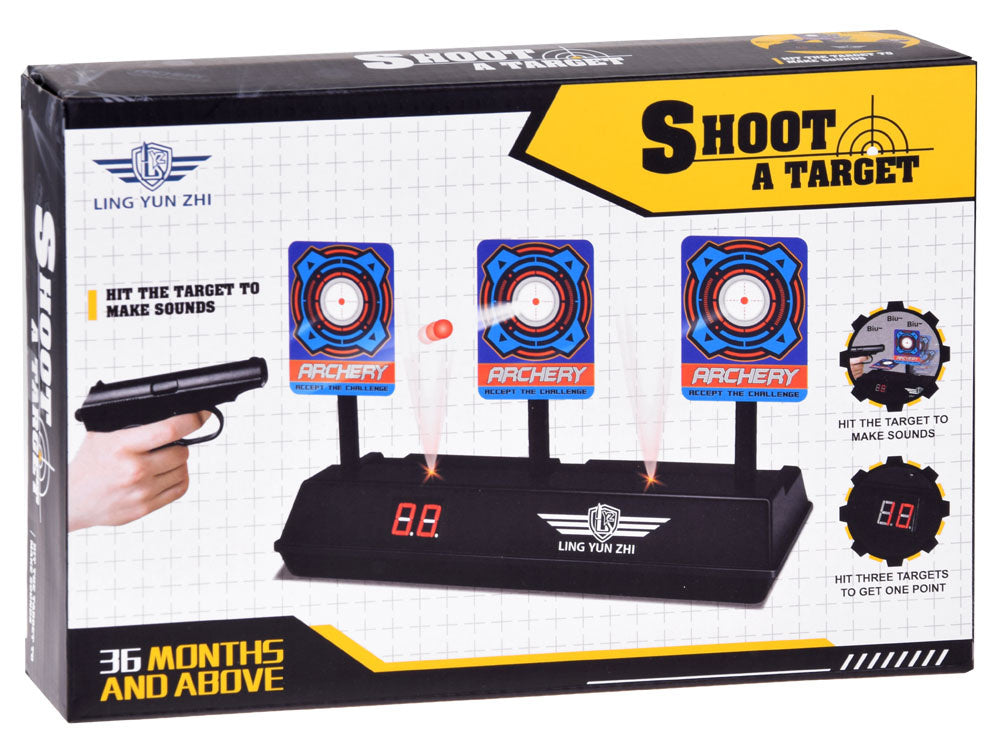 Žaislinė interaktyvi šaudykla su garso ir šviesos efektais