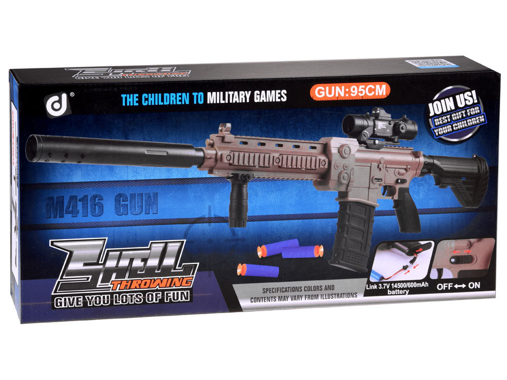 Didelis žaislinis automatinis kulkosvaidis