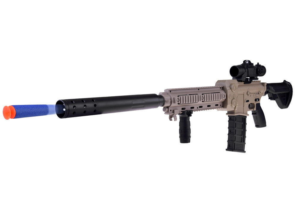 Didelis žaislinis automatinis kulkosvaidis