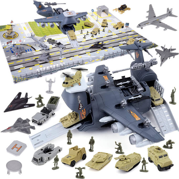 Didelė karinė bazė su oro uostu ir priedais