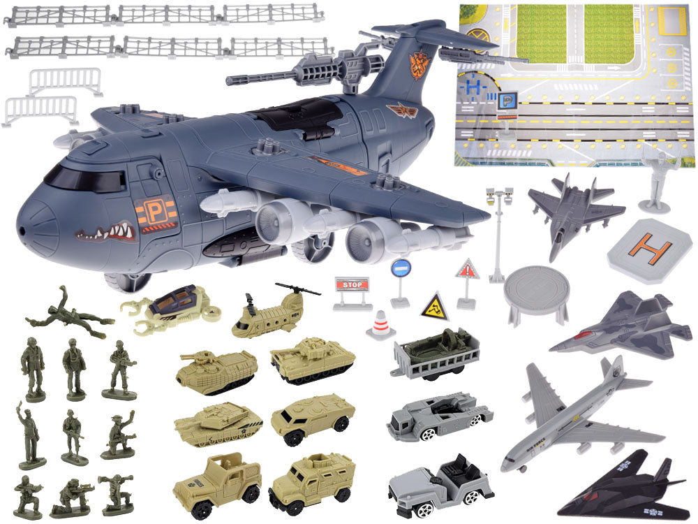 Didelė karinė bazė su oro uostu ir priedais