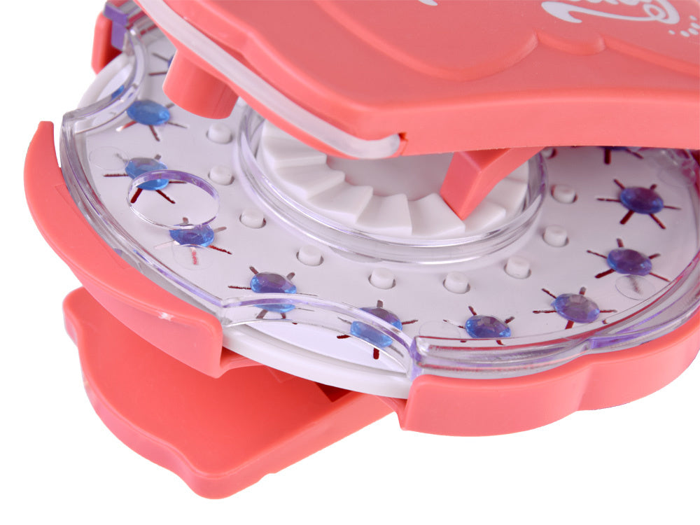 Spalvoti kristalai ir deimantai plaukams