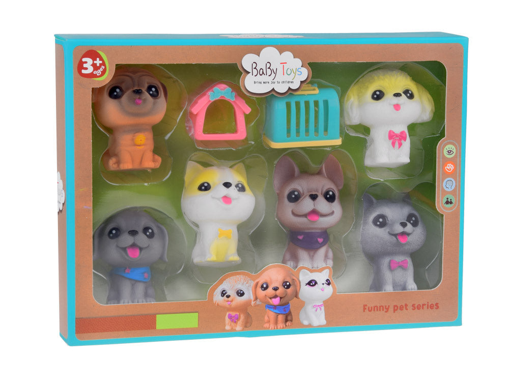 Guminių figūrėlių rinkinys 6 vnt, gyvūnai