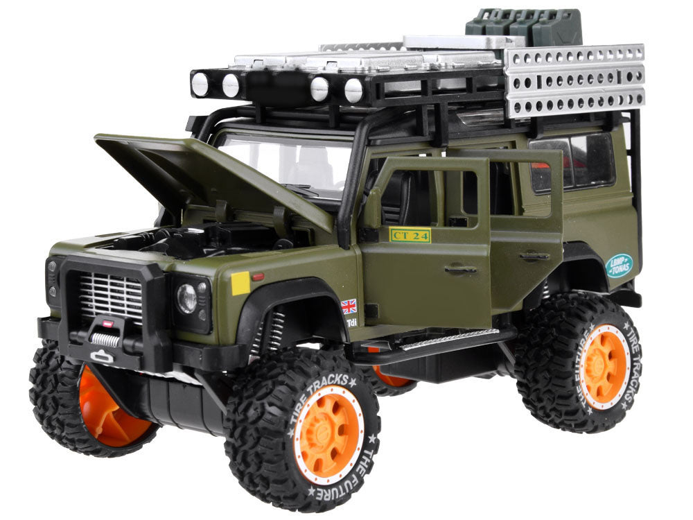 Visureigis su šviesos ir garso efektais, žalias