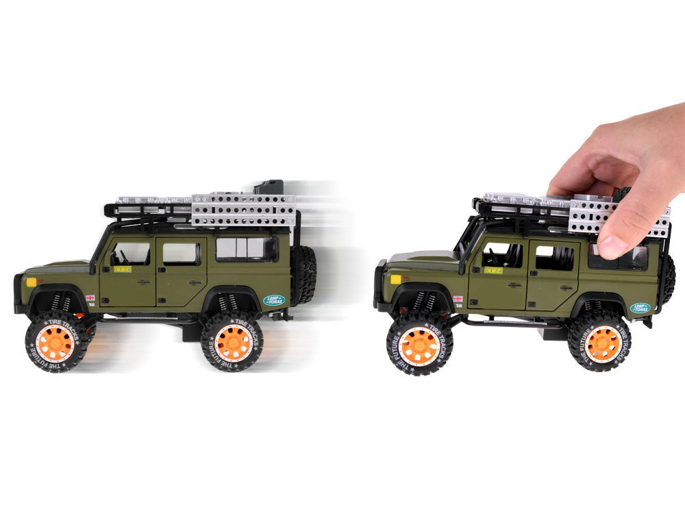 Visureigis su šviesos ir garso efektais, žalias