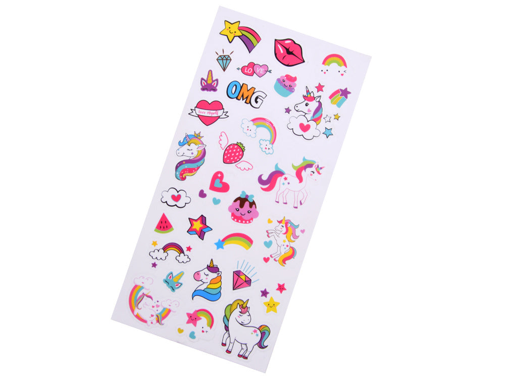 Magiškas dienoraštis su lipdukais ir rašikliu, vienaragis