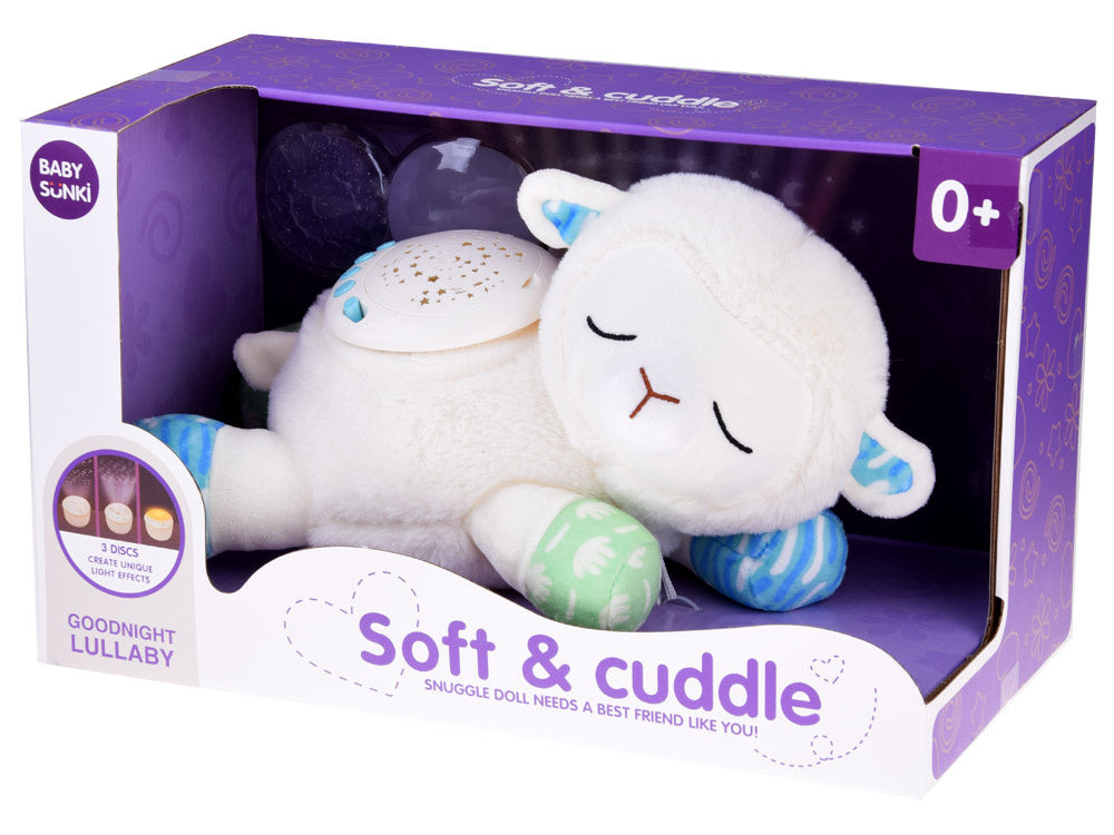 Pliušinis žaislas su garso ir šviesos efektais, avelė