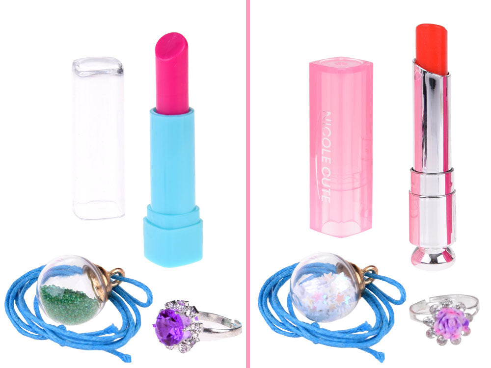 Vaikiškas makiažo priemonių rinkinys, rožinis