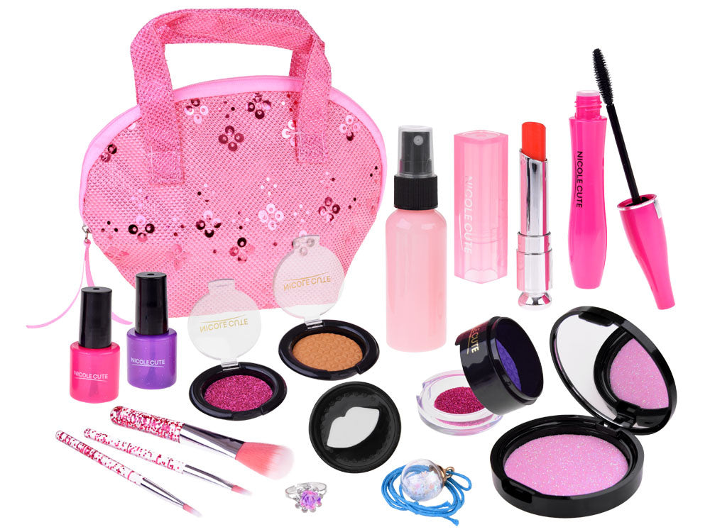 Vaikiškas makiažo priemonių rinkinys, rožinis