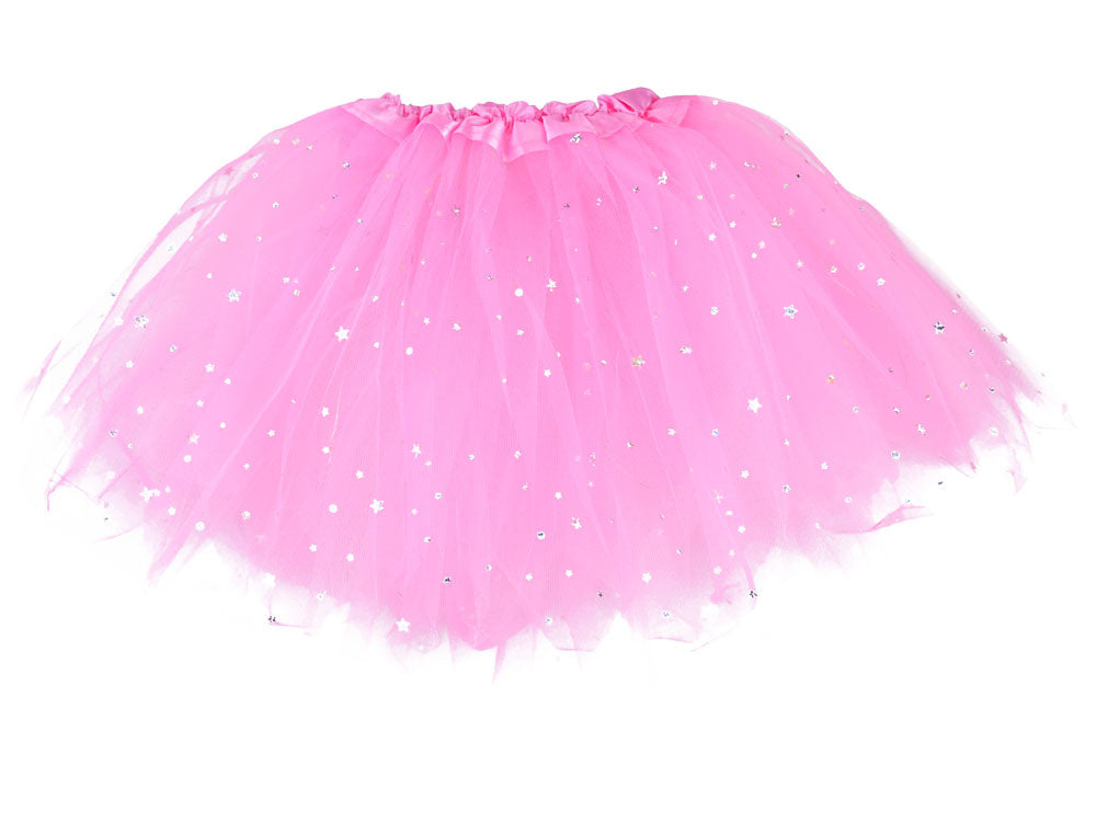 Fėjos kostiumas su šviečiančiais sparnais ir sijonu, rožinis