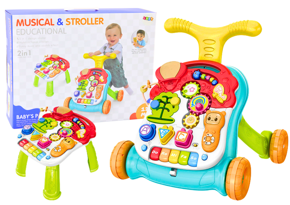 Interaktyvus mokomasis stumdukas vaikams 2in1