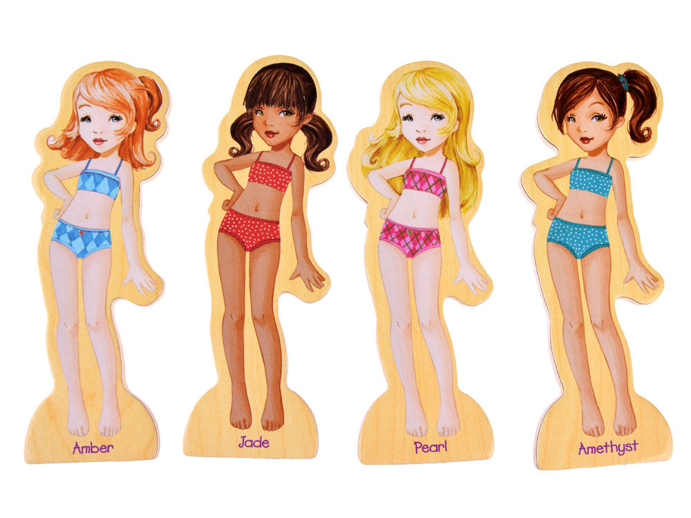 Magnetinė medinė dėlionė, 4 modeliai