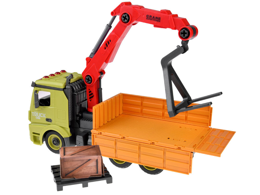 Statybinis sunkvežimis  su manipuliatoriumi