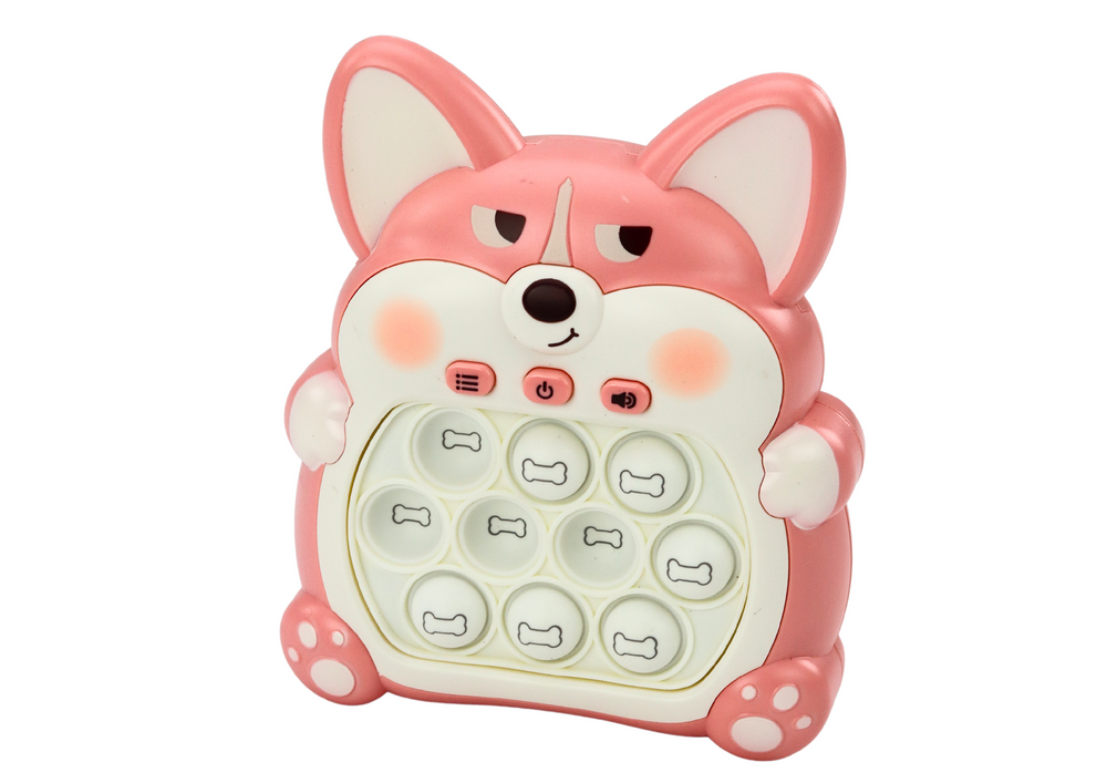 Arkadinė „Pop-It fox“ konsolinė su 7 žaidimo režimais, rožinė