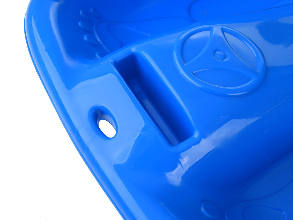 Plastikinės rogutės su virvele