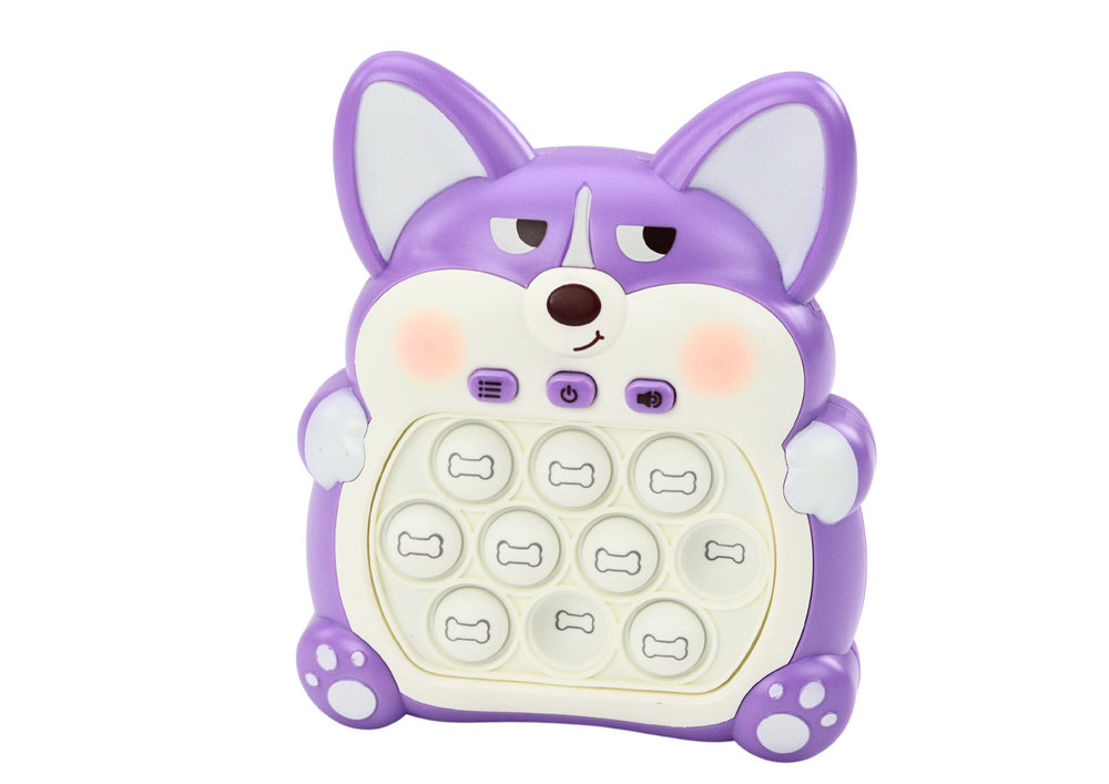 Arkadinė „Pop-It fox“ konsolinė su 7 žaidimo režimais, violetinė