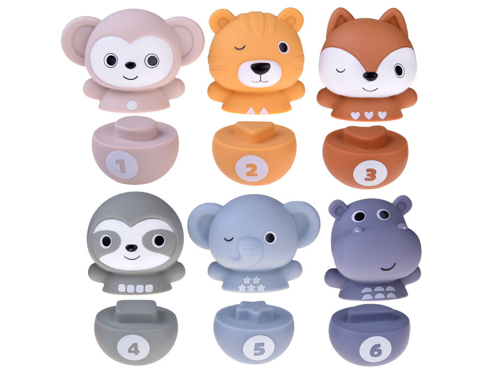 Guminis boulingo  rinkinys, gyvūnai