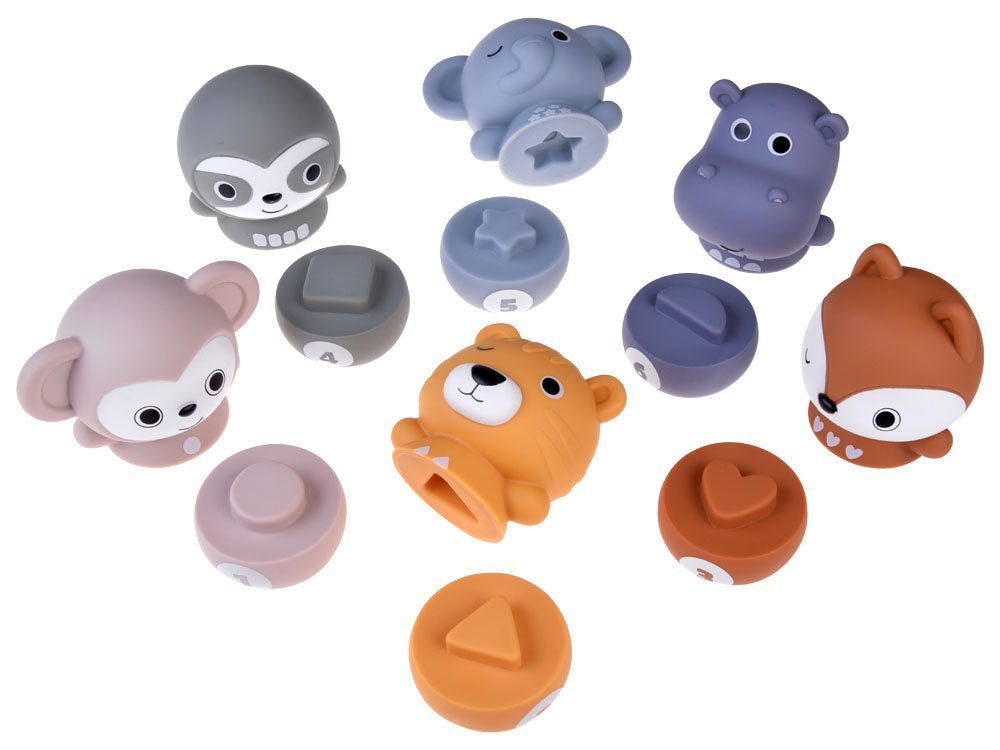 Guminis boulingo  rinkinys, gyvūnai