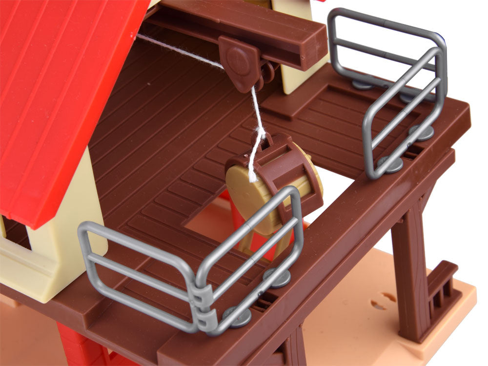 Didėlis ūkio rinkinys su pastatais ir priesais 125 el.