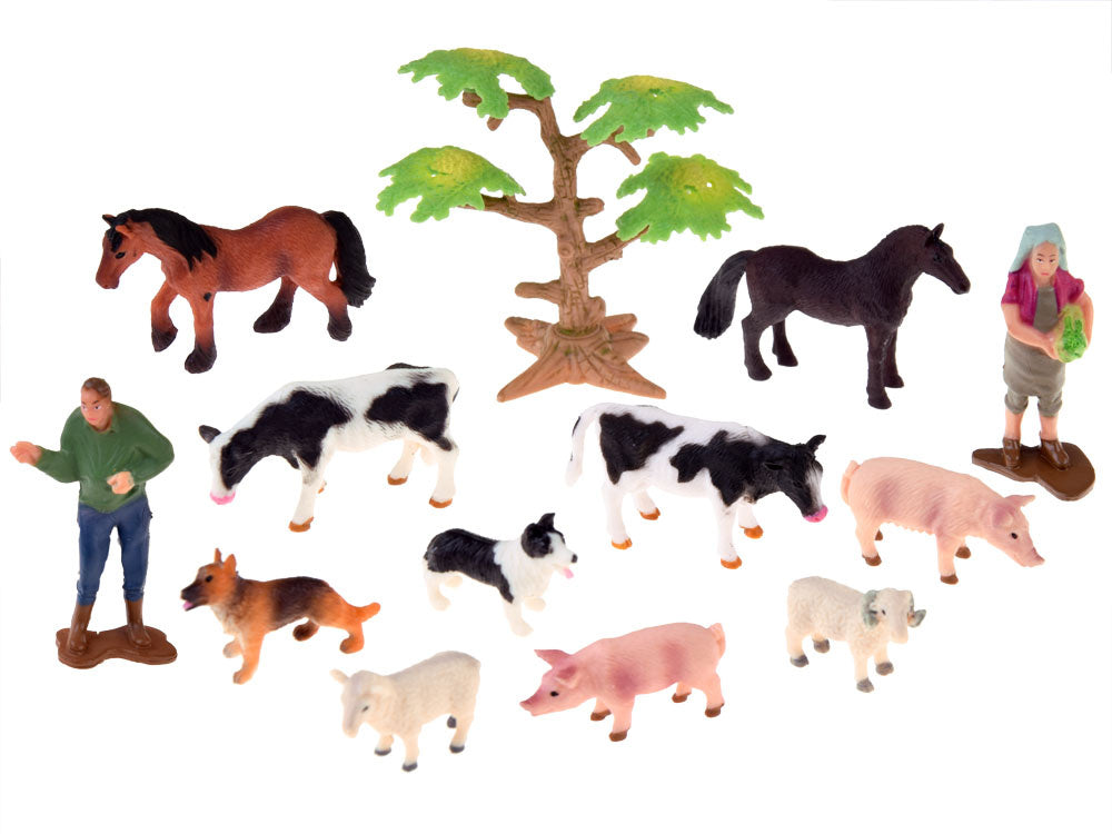 Didėlis ūkio rinkinys su pastatais ir priesais 125 el.