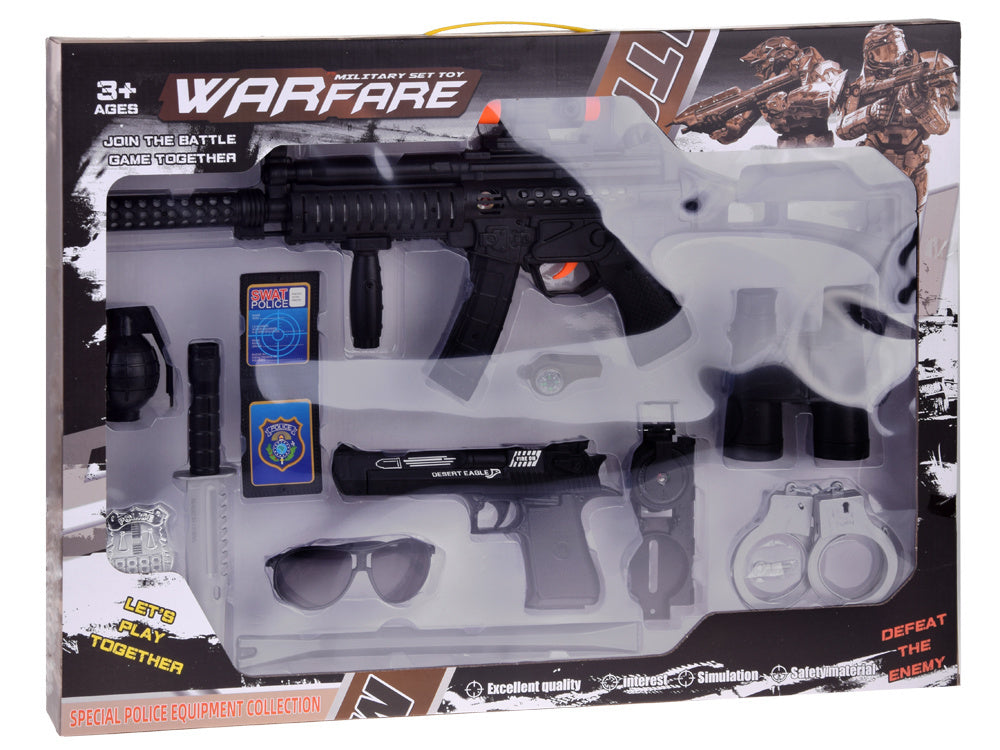 Policininko rinkinys su šviesos ir garso efektais 12 vnt