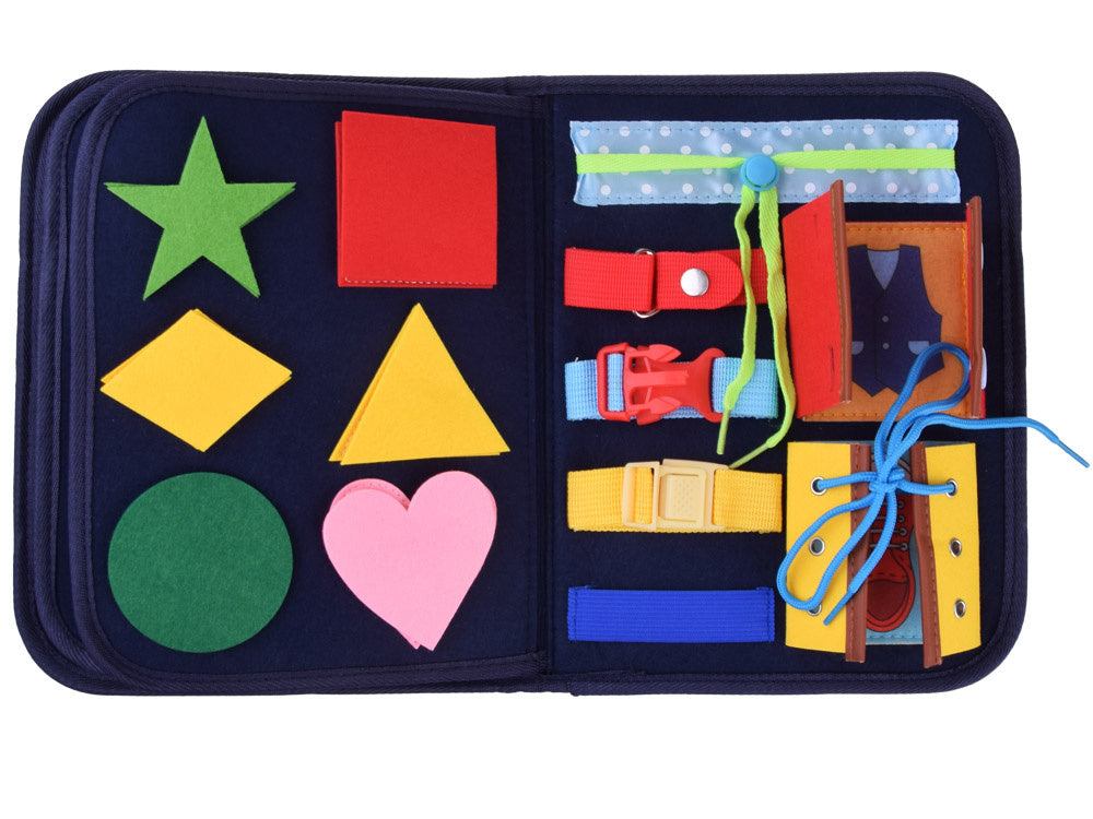 Sensorinė manipuliacijų knyga vaikams