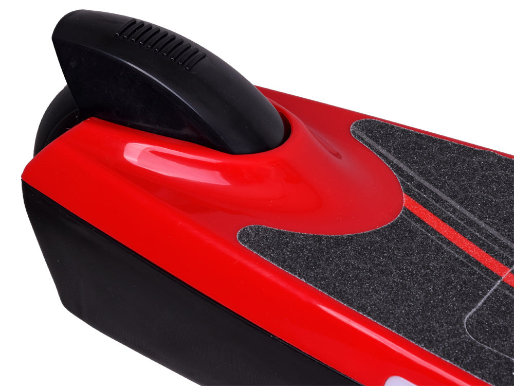 Elektrinis paspirtukas su LED apšvietimu, raudonas