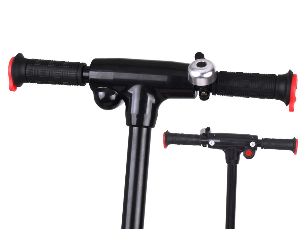 Elektrinis paspirtukas su LED apšvietimu, raudonas