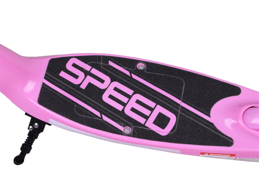 Elektrinis paspirtukas su LED apšvietimu, rožinis