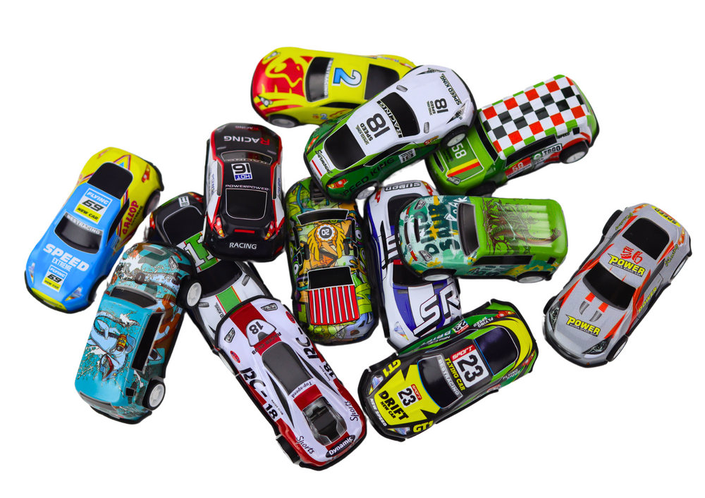 Žaislinių automobilių rinkinys dėkle 30 el.