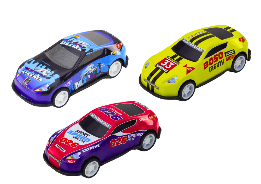 Žaislinių automobilių rinkinys praktiškame dėkle 50 vnt.