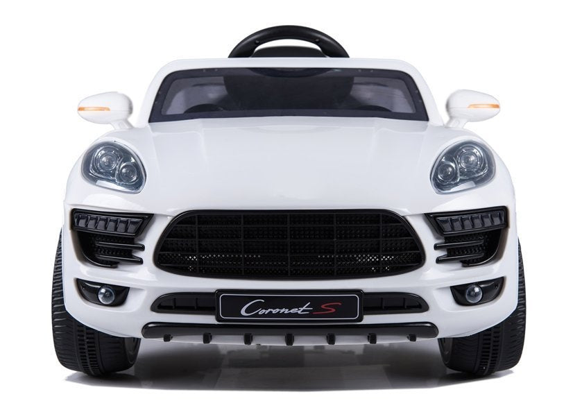 Vienvietis elektromobilis vaikams Coronet S, baltas