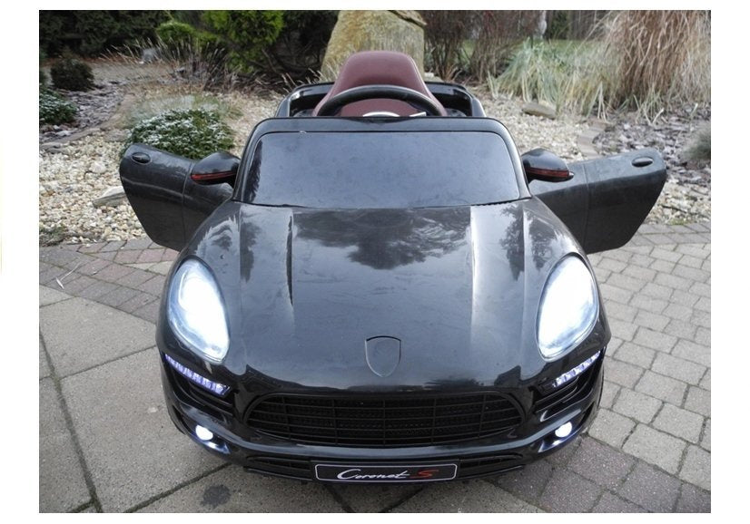 Vienvietis elektromobilis vaikams Coronet S, juodas