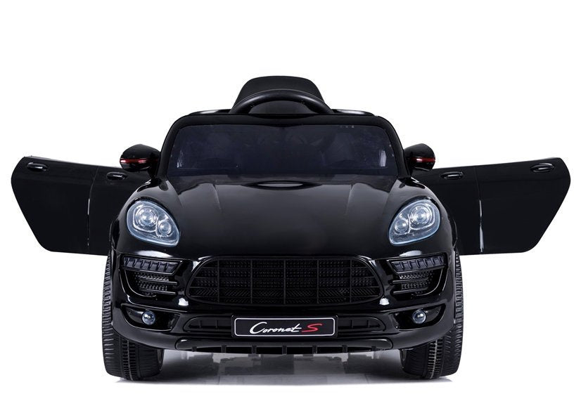 Vienvietis elektromobilis vaikams Coronet S, juodas