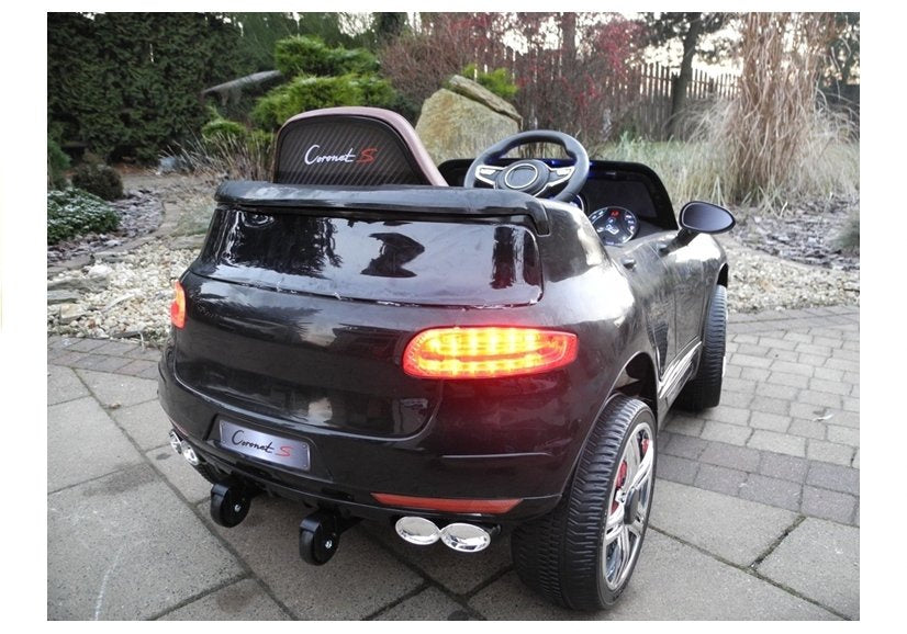 Vienvietis elektromobilis vaikams Coronet S, juodas