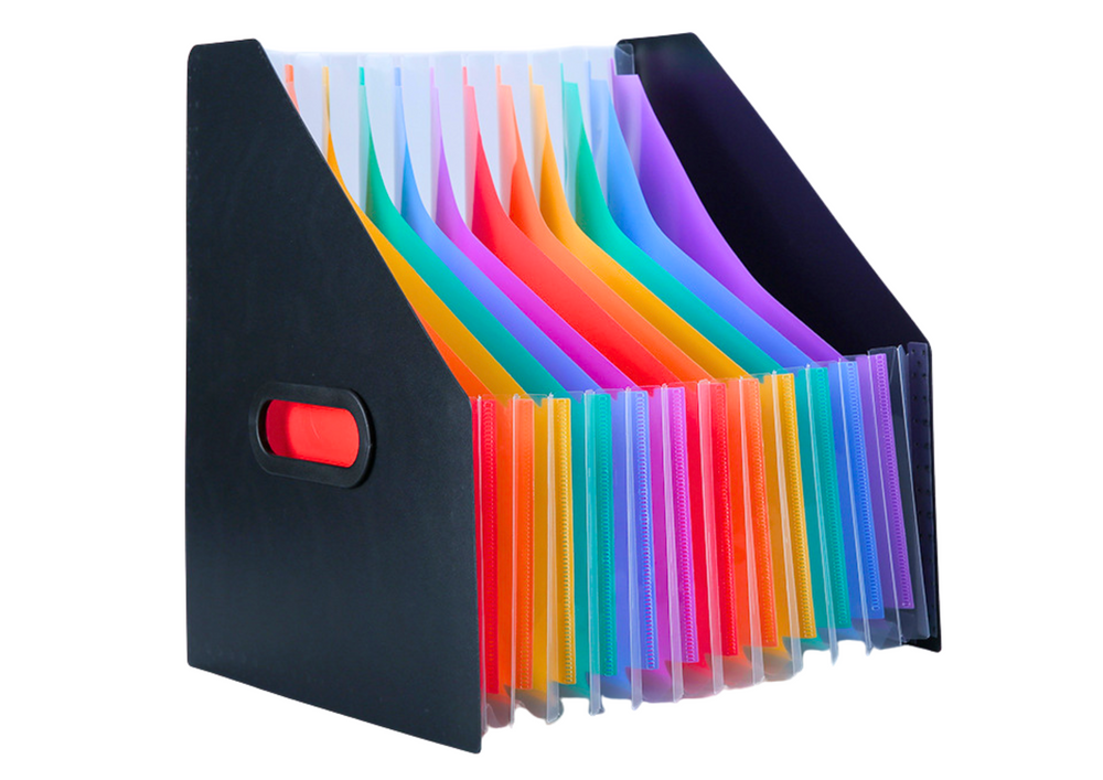 Vertikalus dokumentų stovas A4, juodas