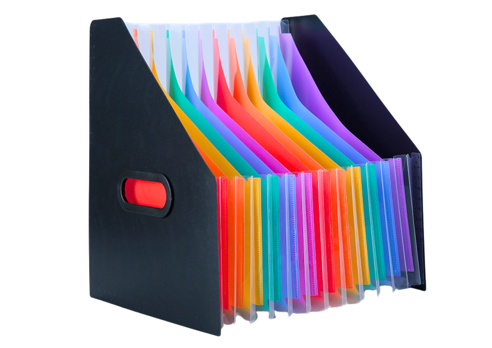 Vertikalus dokumentų stovas A4, juodas