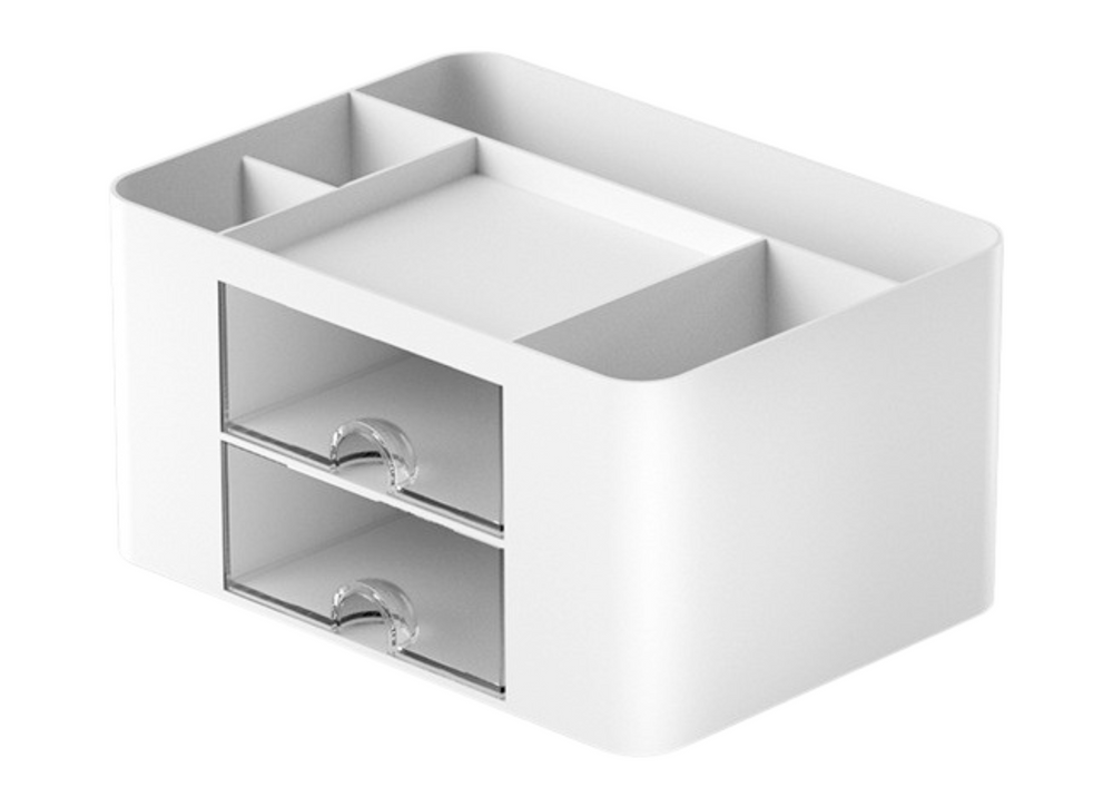 Pieštukinė su skyreliais, balta