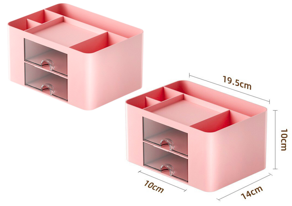 Pieštukinė su skyreliais, rožinė