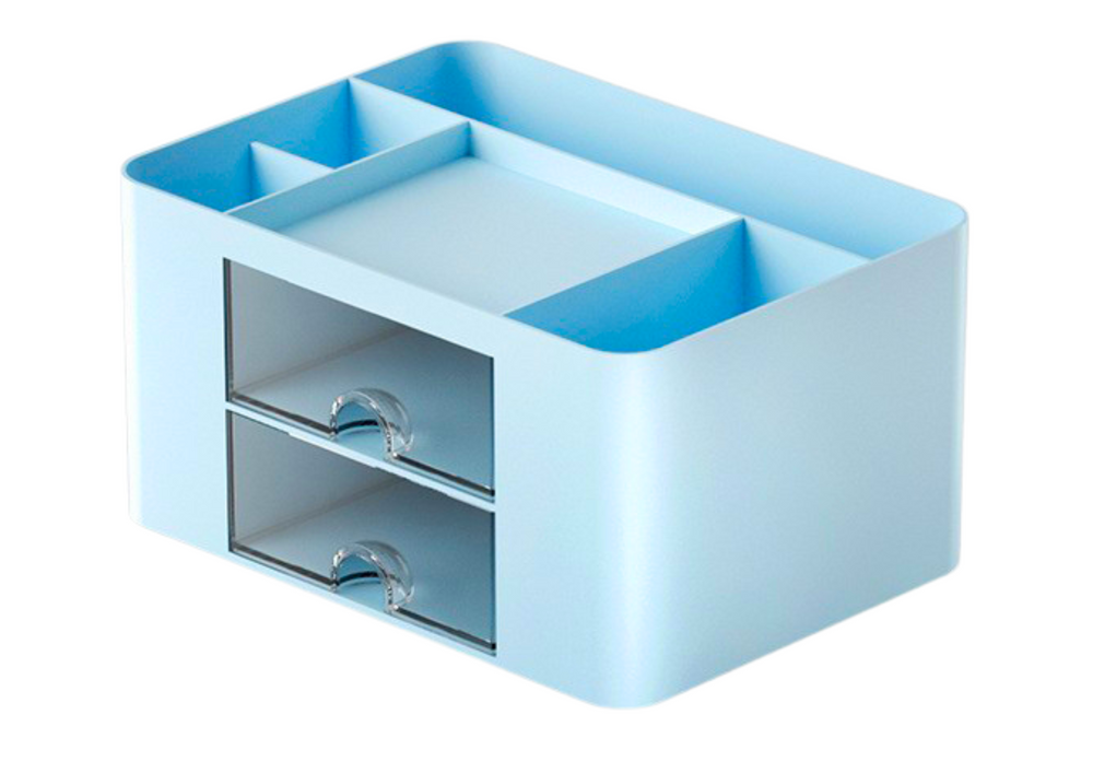 Pieštukinė su skyreliais, mėlyna