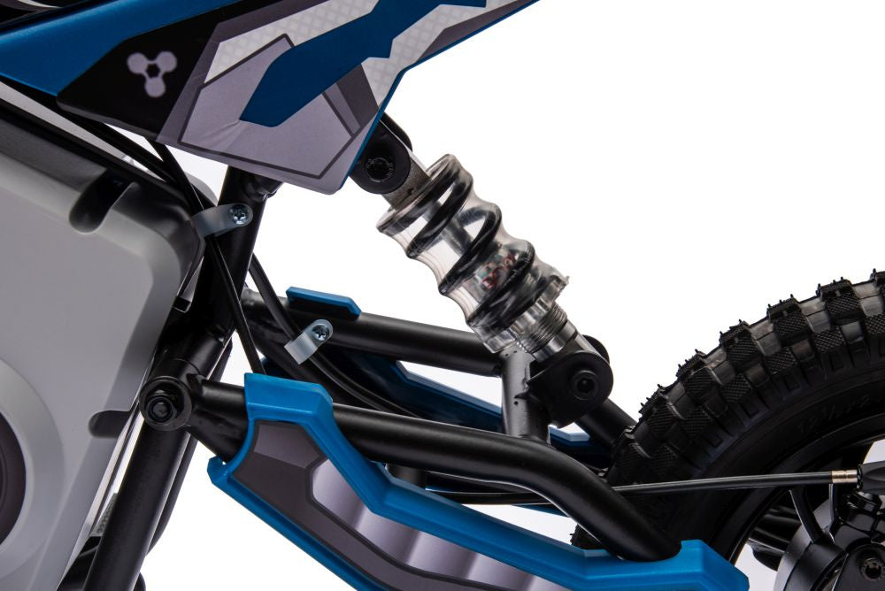 Vienvietis elektrinis motociklas vaikams A9901, mėlynas