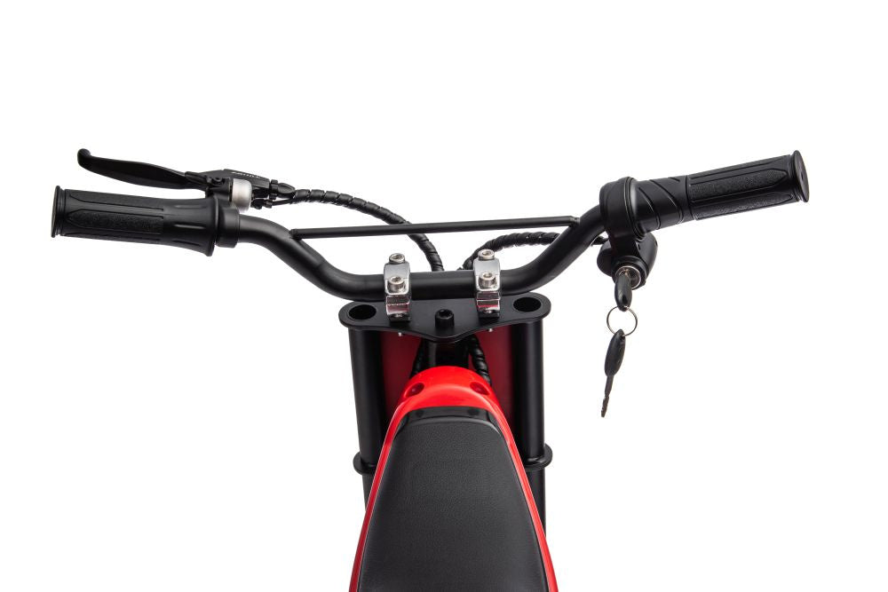 Vienvietis elektrinis motociklas vaikams A9901, raudonas